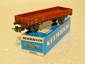 MARKLIN ( 4503 )    WAGON PLAT A ESSIEUX DE LA DB    EN BOITE HO - Imagen 1 de 4