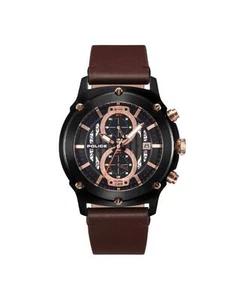 Police Chronograph Watch PL15024JS02M Men Brown Watches - Picture 1 of 1