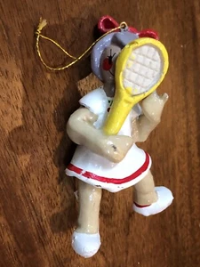 Vintage 1979 Girl Tennis Player Christmas Ornament from Sondra - Picture 1 of 18