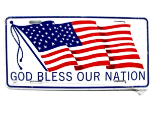 License Plate, God Bless Our Nation-NEW - Picture 1 of 1