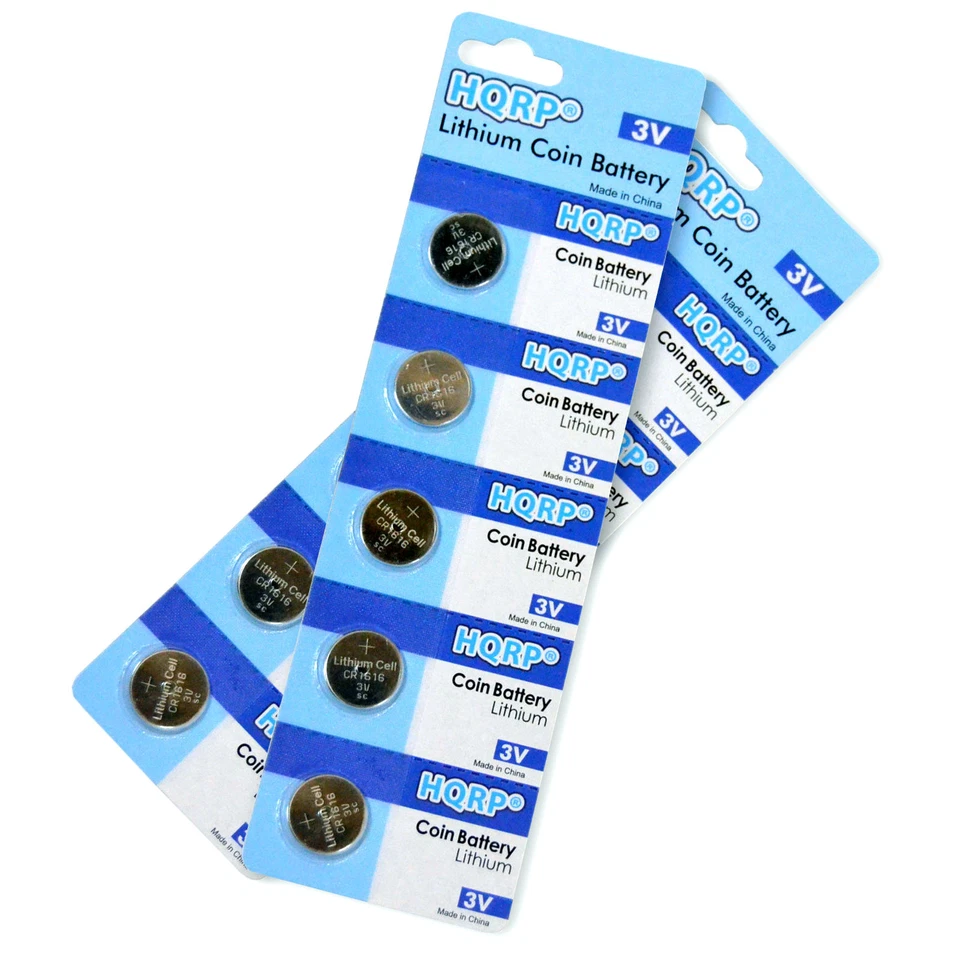 10x HQRP Pilas de Botón Litio CR1616 para Llave de LEXUS SC430 UZZ40 Segunda gen - Image 1 of 4