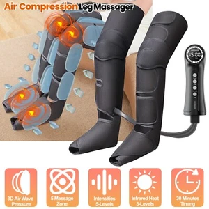 Air Compression Massager with Heat for Foot,Leg,Calf,Thigh and Knee - Picture 1 of 15