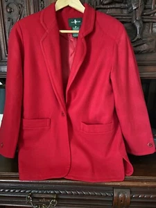 HUNT CLUB WOMEN'S BLAZER JACKET SIZE 8 P 100% WOOL TWO POCKET LINED Vintage 90’s - Picture 1 of 11