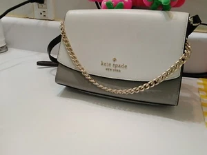 kate spade new york Carson Convertible Crossbody Shoulder Leather Bag - Black - Picture 1 of 8