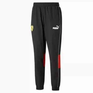 PUMA Ferrari Race SDS Pants Mens XL Black Color Block Adjustable Draw Cords Logo - Picture 1 of 3