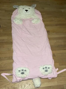 Adorable Kids Dog Themed Sleeping Bag, Rolls Up - Super Fun - Picture 1 of 7