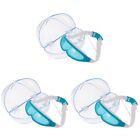  3 Pcs Swimming Goggles Glass Dessert Bowls Kids Anti Fog Glasses