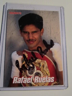 1999 RAFAEL RUELAS BOXING CARD BROWN BOXING CARD #60 AUTOGRAPHED BBA17A -B - Image 1 of 2