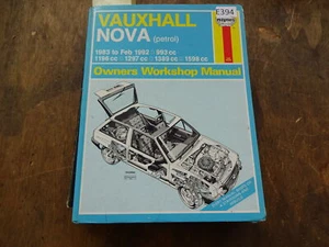 Haynes Vauxhall Nova petrol 1983 - 1992 - Picture 1 of 2