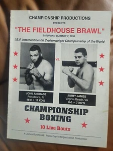 JOHN ANDRADE VS JIMMY JAMES OFFIZIELLES KAMPFPROGRAMM - Bild 1 von 1