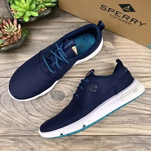 NIB Sperry Top Sider Fathom Quick Drying Sneakers Athletic Boat Shoes Navy 9M - Picture 1 of 12