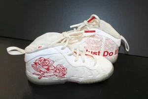 Nike Little Posite One TD Bodega Rose White Red Shoes CV8918-100 Toddler Size 7C - Picture 1 of 7