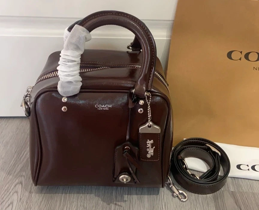 COACH Cube Rogue Bag 20 Shoulder Bag Black CBH04 Outlet leather