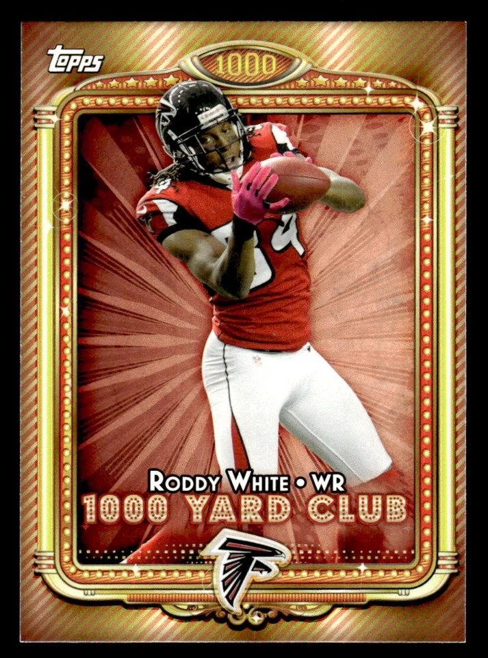 2013 Topps #15 Roddy White 1000 Yard Club Card Atlanta Falcons - Image 1 of 2