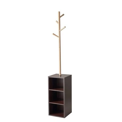 Hutch Storage Coat Rack, Walnut - Image 1 of 3