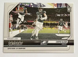 Cooper DeJean RC!! 2024 Panini Super Bowl LIX Campioni #23 Figurina Calcio AQUILE - Foto 1 di 2