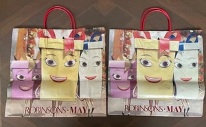 Vintage stillgelegtes Robinson’s May Kaufhaus Weihnachten leere Geschenktüten - Bild 1 von 3