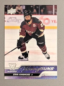 Erin Ambrose 2024 Upper Deck PWHL First Edition Young Guns #69 Montreal Victoire - Picture 1 of 2