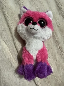 Rare Ty Beanie Boos Boo - Joey the Pink Fox Plush Soft Toy 6" Claire's Exclusive - Picture 1 of 3