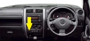 08/2005 to 10/2018 Suzuki Jimny - Blank switch dashboard interior trim - Picture 1 of 3