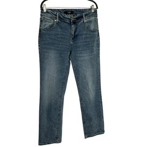 Jeans Hudson Jeans Pierna Recta Tiro Alto Denim Azul Talla 10 - Imagen 1 de 7