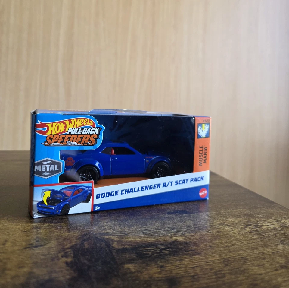 Hot Wheels Pull Back Speeders Dodge Challenger R/T Scat Pack - Изображение 1 из 1