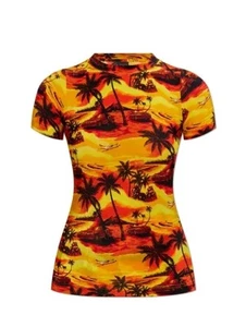Balenciaga Yellow Orange Print T Shirt - Picture 1 of 7