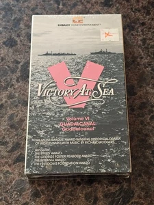 BRAND NEW Victory At Sea Vol 6 Guadalcanal (VHS; 1984) RARE Sealed OOP Watermark - Picture 1 of 6
