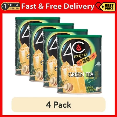 (4包)4C混合饮料,绿茶,47.2盎司,1粒 — 第 1/4 张图片