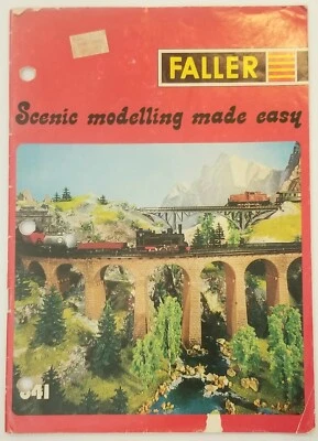 Folleto ferroviario modelo faller vintage modelado escénico hecho fácil años 70 841 Foto 1 de 4