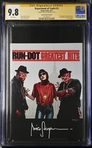 Department of Truth #12 CGC 9.8 SS Mico Suayan Variant BTC B Run DMC Homage 2021 - Picture 1 of 2