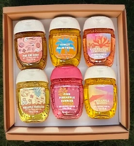 6 Pack BATH & BODY WORKS Summer POCKETBAC Sanitizers Pineapple Lovers Set, NEW - Picture 1 of 6