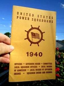 1940 Estados Unidos Power Squadrons OFICIALES, JUNTAS, COMITÉS, NOMBRES, INSIGNIA - Imagen 1 de 5