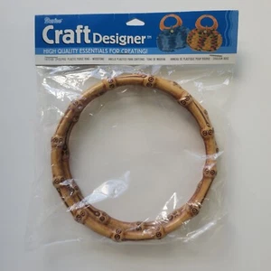 Darice Craft Designer Plastic Purse Ring Faux Banboo New in Package - Picture 1 of 4