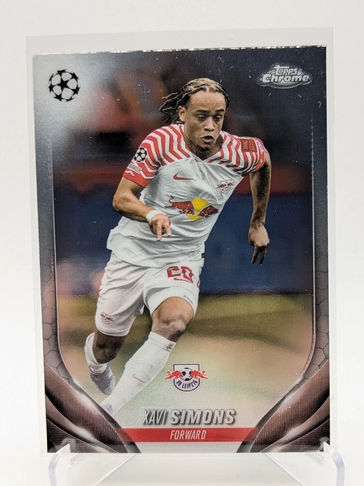 2023-24 Topps Chrome UEFA Club Competitions #24 Xavi Simons Base RB Leipzig - Image 1 of 2