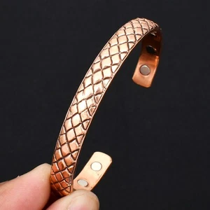 Pure Copper Magnetic Bracelet Arthritis Pain Energy Therapy Cuff Twist CB-098 - Picture 1 of 5