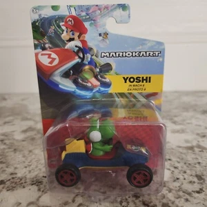 World of Nintendo Super Mario Kart 8 Yoshi Blue Car Jakks Pacific Figure READ! - Picture 1 of 7