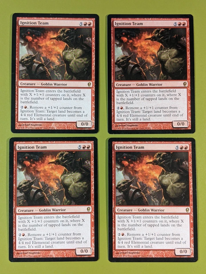 Ignition Team x4 Conspiracy 4x Playset Magic the Gathering MTG - Image 1 of 1