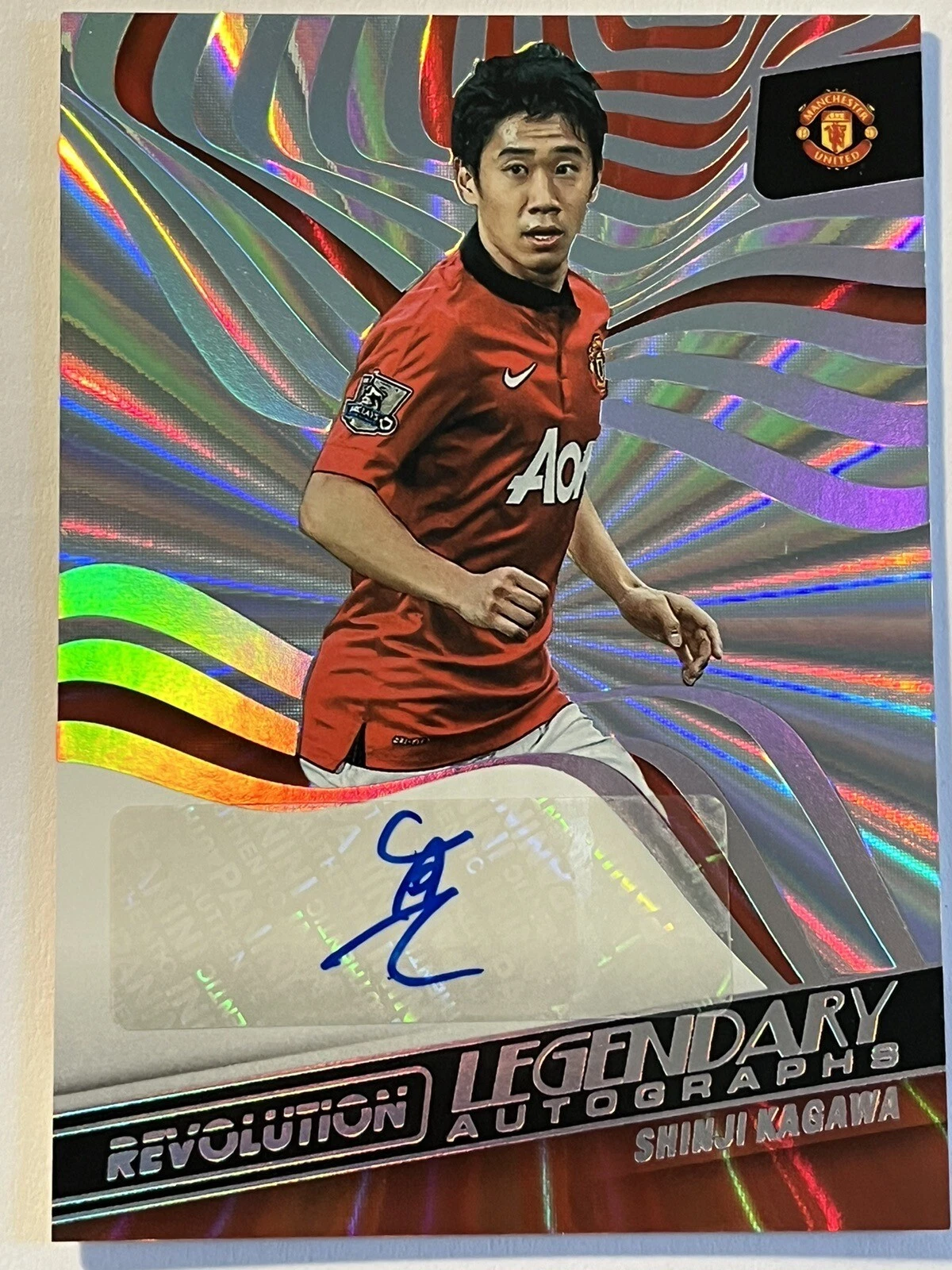 22-23 Panini Revolution EPL Shinji Kagawa Autograph Sunburst #/25 SSP Man U Auto