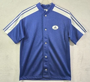 Vintage ADIDAS Foodball Baggy Blue Shirt Mens Size Small - Picture 1 of 9