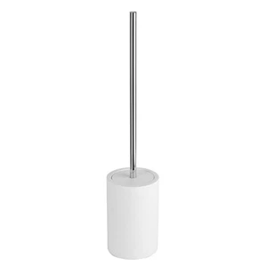 Set spazzole WC Maxima poliresina ottone cromo bianco bagno & WC >> indipendente - Foto 1 di 7