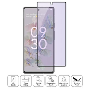 For Google Pixel 8 7 6 Pro 7A 6A 5 Tempered Glass Anti-Blue HD Screen Protector - Picture 1 of 6