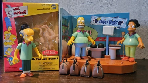 Simpsons Bowl-A-Rama  Exclusive Pin Pal's Interactive Figures Playmate WOS Cover