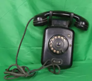 vecchio telefono da parete vintage Siemens in bachelite da collezione arredo - Imagen 1 de 13