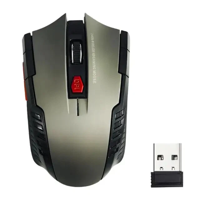 Gaming mouse 2.4GHz Wireless Mouse 6 Buttons USB Receiver For PC Laptop Computer - Image 1 of 1