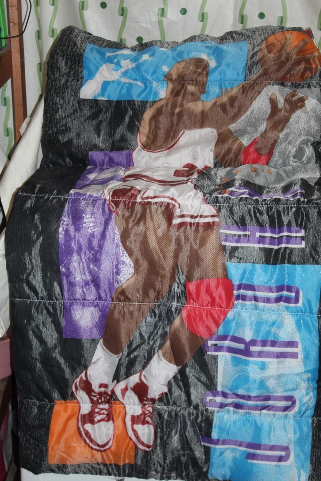 Saco de dormir Michael Jordan vintage para niños 1991 NBA baloncesto Foto 1 de 3
