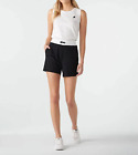 KARL LAGERFELD PARIS Women Black Colorblocked Logo Shorts Size M NWT 69.50$+TAX