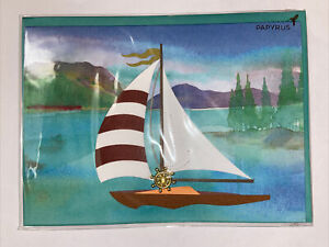 Papyrus Blank Card - 3D Sailboat 
