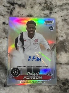 2023-24 Topps Stadium Club Chrome UEFA Omari Forson RC Auto Rookie Silver π₯ - Picture 1 of 2