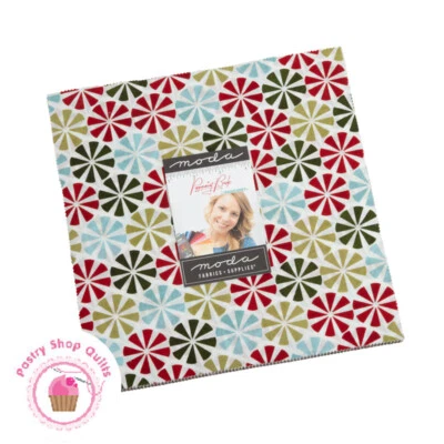 Moda PEPPERMINT BARK Basic Grey LAYER CAKE 42 10" Squares Quilt FABRIC - Image 1 of 4